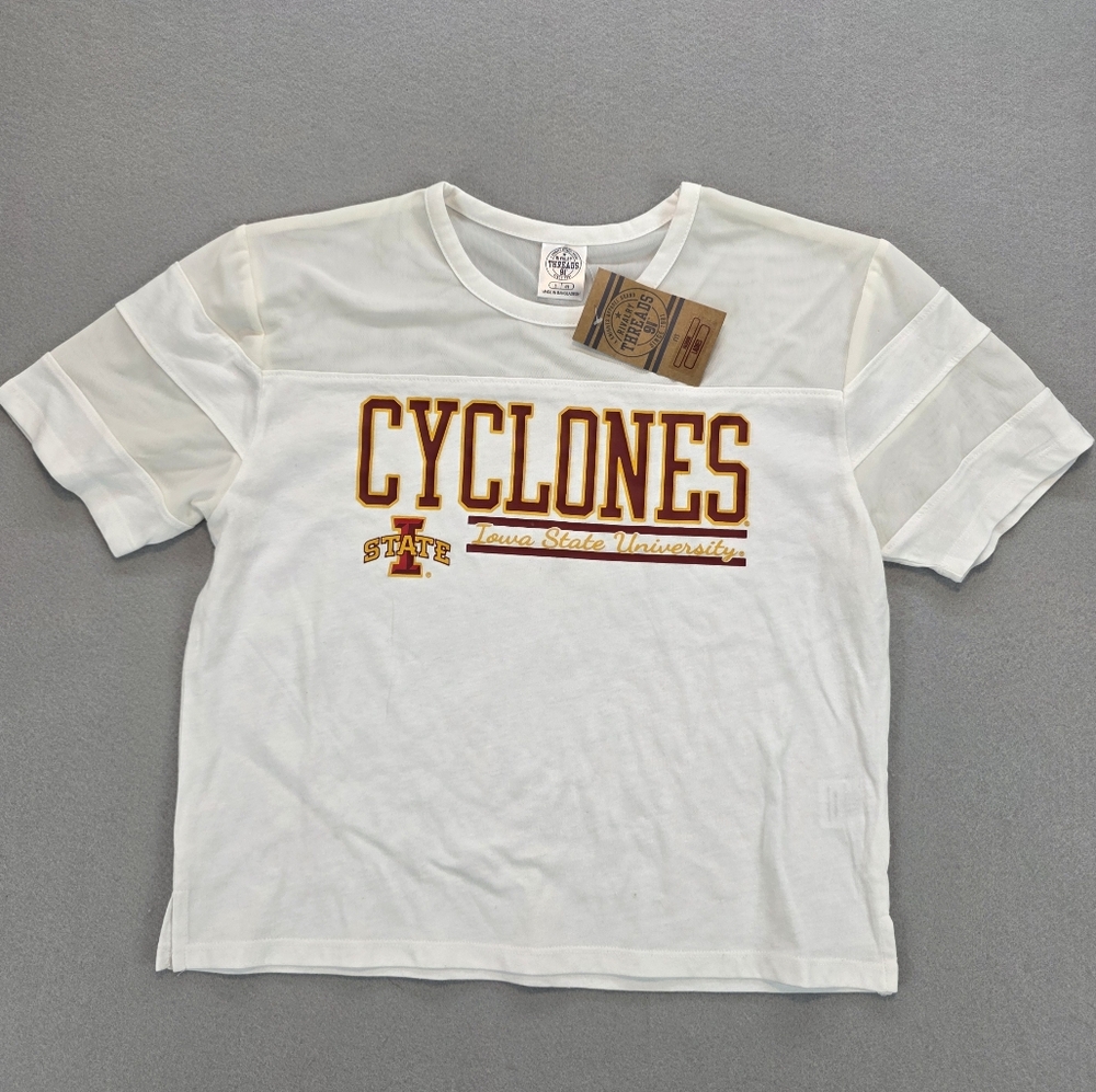 Rivalry Threads 91NEW Iowa State University T-shirt Mesh Panel Collegiate Tee Sm
